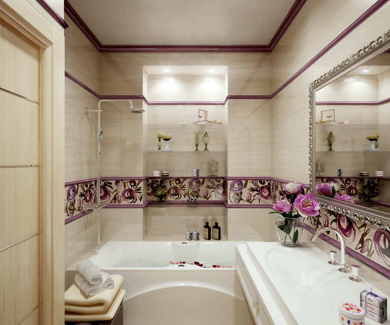 современный дизайн ванной комнаты проект