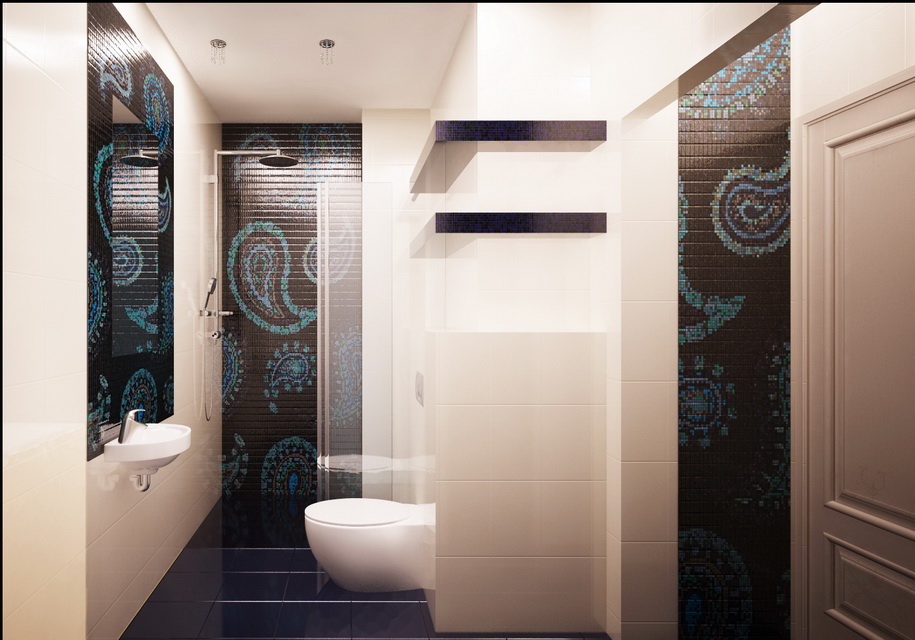 Дизайн проект ванной в трехкомнатной квартире